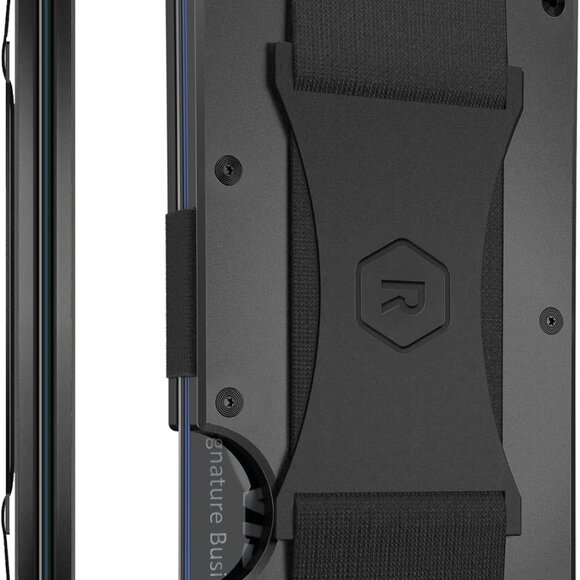 Sleek Ridge Wallet for Men - Lightweight RFID Protected Cash Strap Design
